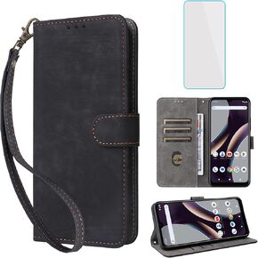 for TCL 20 5G / TCL 20S Wallet Phone Case with Screen Protector [RFID Blocking] Leather Flip Card Holder Kickstand Men Women Cell Phone Case for TCL 20 S 5G TCL20 Blue