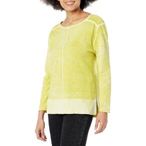 Women's Reverse Printed Solid Sweater