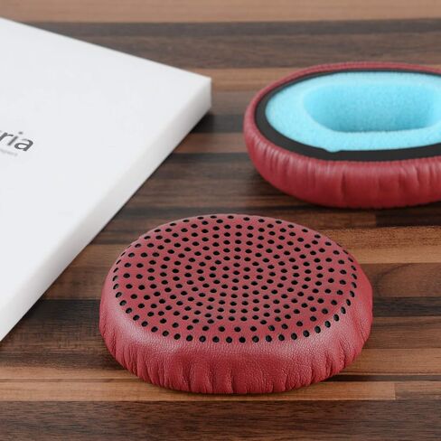 Geekria QuickFit Replacement Ear Pads for Skullcandy Riff Wireless Headphones Ear Cushions, Headset Earpads, Ear Cups Cover Repair Parts (Moab Red) in Saudi Arabia