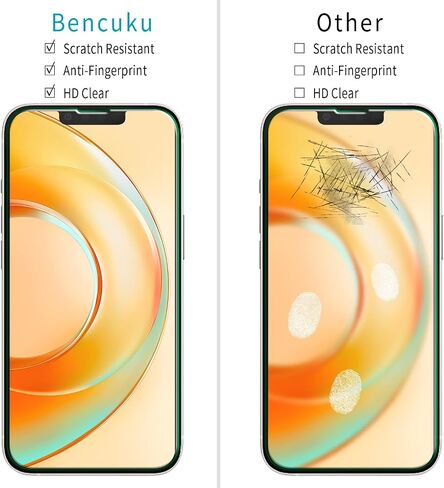 (عبوتان) واقي شاشة HPTech لهاتف iPhone 13 وiPhone 13 Pro مقاس 6.1 بوصة من الزجاج المقسى، مضاد للخدش، خالٍ من الفقاعات in Kuwait