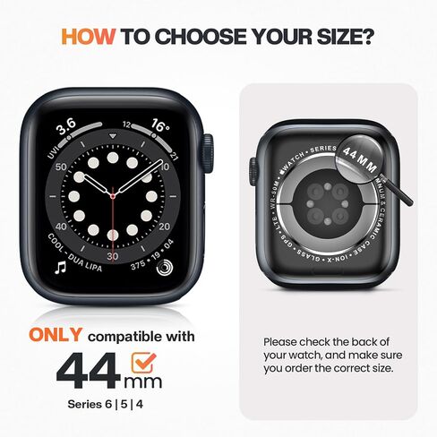 Goton Privacy Waterproof Case for Apple Watch 44mm Series 6/5/4/SE in Saudi Arabia