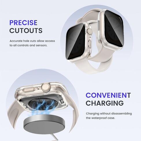 Goton Privacy Waterproof Case for Apple Watch 44mm Series 6/5/4/SE in Saudi Arabia