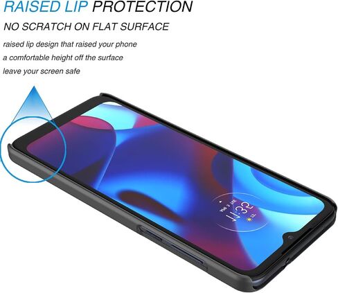 Tekcoo for Moto G Pure Case, for Motorola Moto G Pure 2021 Holster Clip, [Tstraw] Hard Shell [Built-in Kickstand] Secure Locking Belt Swivel Clip Defender Carrying Full Body Slim Case Cover Black in Saudi Arabia