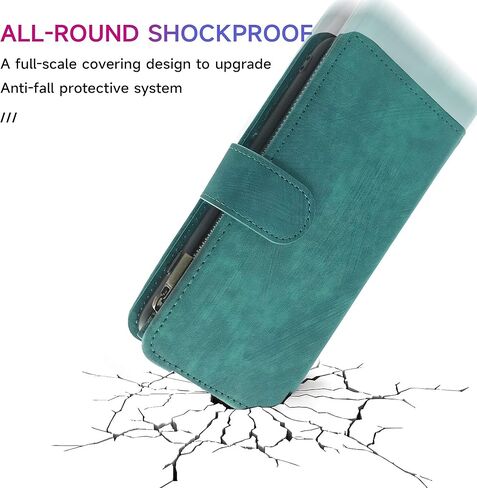 Compatible with Moto Edge 50 Pro 5G Wallet Case and Premium Vintage Leather Flip Credit Card Holder Stand Cell Phone Cover for Moto Edge 50 Pro 5G Men Women Brown in Kuwait