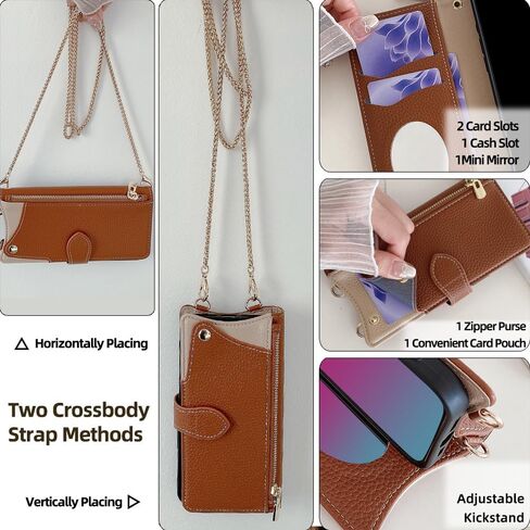 Asuwish Phone Case for Motorola Edge+ Plus 2022/Edge X30/30 Pro Wallet Cover with Screen Protector and Mirror PU Leather Flip Cover Card Holder Slot Stand Crossbody Strap Cell Moto Edge + 5G UW Pink in Saudi Arabia
