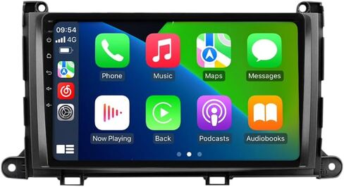 Android 12 Car Stereo Double Din لسيارة Toyota Sienna 2011 2012 2013 2014، Biorunn 9 بوصة راديو سيارة مدمج لاسلكي للسيارة، تشغيل سلكي Android Auto GPS Navigation IPS Touch Screen FM AM RDS، 4GB RAM 64GB ROM in Kuwait