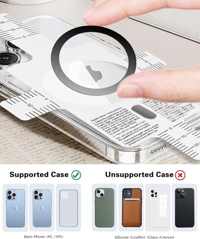 Universal Metal Rings Sticker Compatible with Magsafe Ultra-Thin(0.2mm) - 5 PCS in Saudi Arabia