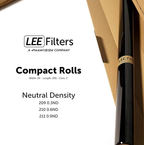 LEE Filters 209 0.3 Neutral Density Compact Roll - 2ft Wide Polyester Lighting Gel for Reducing Light 1 Stop for Diffusion Filter Effect - Made in UK in Saudi Arabia