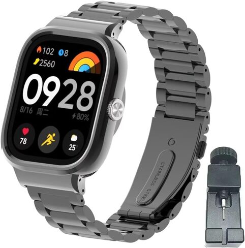 Compatible for Xiaomi Redmi Watch 4 Bands,Stainless Steel Metal Replacement Strap Bracelet Watchband Accessories for Redmi Watch 4 Smartwatch in Saudi Arabia