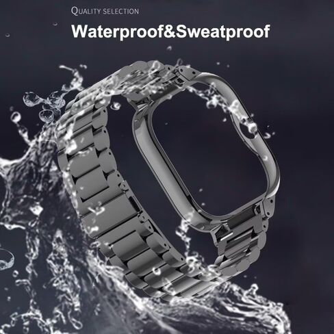 Compatible for Xiaomi Redmi Watch 4 Bands,Stainless Steel Metal Replacement Strap Bracelet Watchband Accessories for Redmi Watch 4 Smartwatch in Saudi Arabia