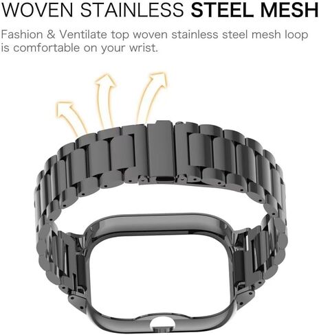 Compatible for Xiaomi Redmi Watch 4 Bands,Stainless Steel Metal Replacement Strap Bracelet Watchband Accessories for Redmi Watch 4 Smartwatch in Saudi Arabia