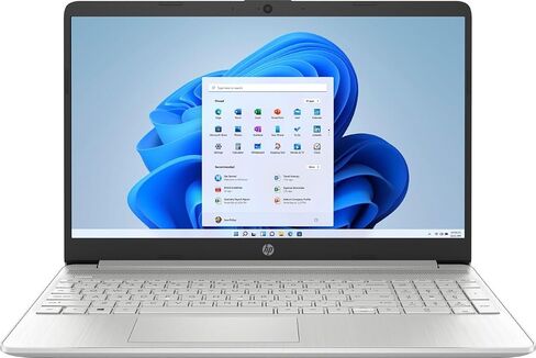 HP 15s 15.6" HD Business Laptop (4-Core Intel Celeron N4120, 8GB RAM, 512GB PCIe SSD, Intel UHD 600, WiFi, Bluetooth, Webcam, Win 10 Pro) w/DKZ Hub USB Port Expander in Saudi Arabia