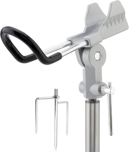 Fishing Rod Holders for Bank Fishing, Fishing Pole Holders for Ground & Beach, 360 Degree Adjustable & Detachable Fishing Pole Stand Equipment in Kuwait