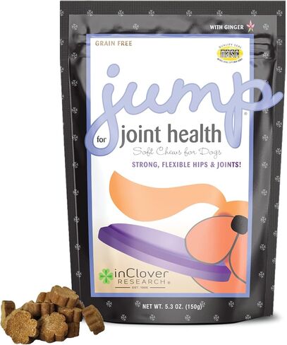 Jump Soft Chews for Daily Joint Care and Endurance Support for Dogs by InClover in Kuwait