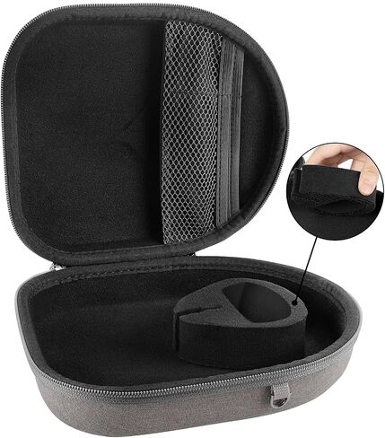 Geekria Shield Headphones Case Compatible with B&O Play Beoplay H9i, H95, H9, H8, H6, H4, H2 Case, Replacement Hard Shell Travel Carrying Bag with Cable Storage (Grey) in Saudi Arabia