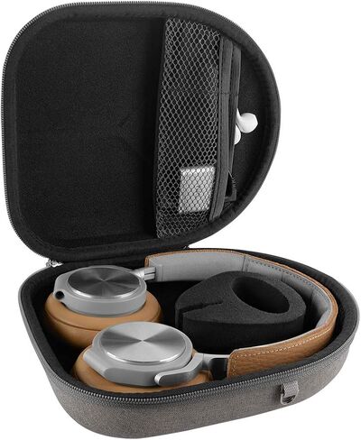 Geekria Shield Headphones Case Compatible with B&O Play Beoplay H9i, H95, H9, H8, H6, H4, H2 Case, Replacement Hard Shell Travel Carrying Bag with Cable Storage (Grey) in Saudi Arabia