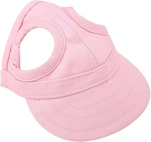 Dog Baseball Hat, Adjust Pet Dog Sun Visor Hat Stripe Dog Outdoor Sport Sun Baseball Hat Visor(l-Pink) in Saudi Arabia