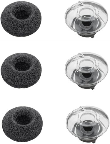 Voyager 5200 Ear Tips Replacement - Comfort Silicon with in-Ear Foam Compatible with Plantronics Ploy Voyager 5200 5220 5210 Series Bluetooth Headset Earphone in Kuwait