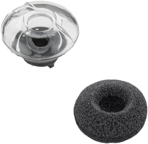 Voyager 5200 Ear Tips Replacement - Comfort Silicon with in-Ear Foam Compatible with Plantronics Ploy Voyager 5200 5220 5210 Series Bluetooth Headset Earphone in Kuwait