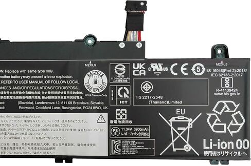 استبدال بطارية L19C3PD5 45Wh لأجهزة الكمبيوتر المحمول Lenovo ThinkPad E14 Gen 2 / E14 Gen 3 / E14 Gen 4 / E15 Gen 2 / E15 Gen 3 / E15 Gen 4 L19D3PD5 L19M3PD5 L19L3PD5 L20C3PD4 L20L3PD4 L20M3PD4 in Saudi Arabia