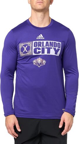 تيشيرت Orlando City Sc للرجال بأكمام طويلة قبل المباراة من أديداس in Saudi Arabia