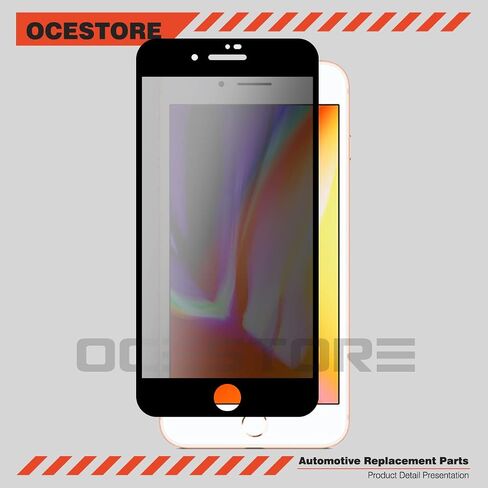 OCESTORE Compatible with iP-hone 7 Plus / 8 Plus Privacy Glass Screen Protector,(2 Pack) Anti-Spy Anti-Fingerprint Ultra-Thin Anti-Scratch 9H Hardness Tempered Glass Protective Film in Saudi Arabia