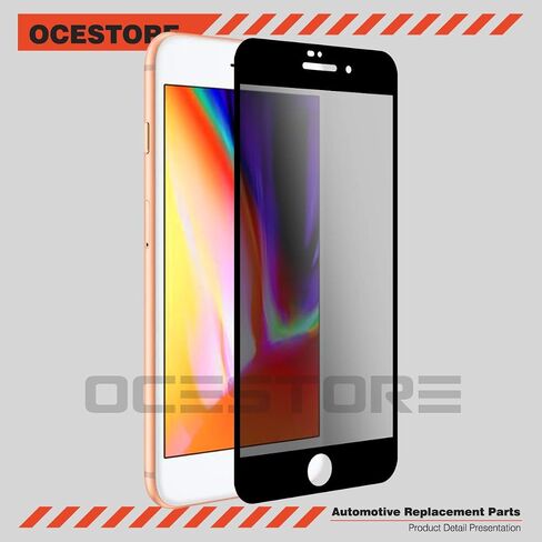 OCESTORE Compatible with iP-hone 7 Plus / 8 Plus Privacy Glass Screen Protector,(2 Pack) Anti-Spy Anti-Fingerprint Ultra-Thin Anti-Scratch 9H Hardness Tempered Glass Protective Film in Saudi Arabia