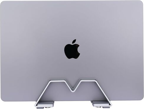 Adjustable Dual Vertical Laptop Stand - Supports 2 Devices Holder, Fit for All Laptops(10-30mm Thickness) - Fashion Design, Adjustable Width, Anti-Slip & Scratch-Resistant, Patented Design in Kuwait