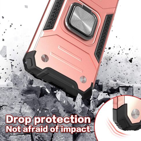 for Galaxy A71 5G Case with Screen Protector,for Galaxy A71 5G Phone Case,Shockproof Drop Test Case with Car Mount Kickstand Lightweight Protective Cover for Galaxy A71 5G,Rose Gold in Saudi Arabia