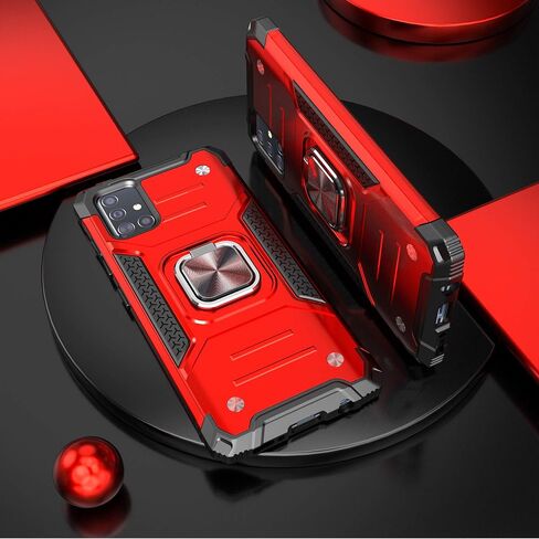 for Galaxy A71 5G Case with Screen Protector,for Galaxy A71 5G Phone Case,Shockproof Drop Test Case with Car Mount Kickstand Lightweight Protective Cover for Galaxy A71 5G,Rose Gold in Saudi Arabia