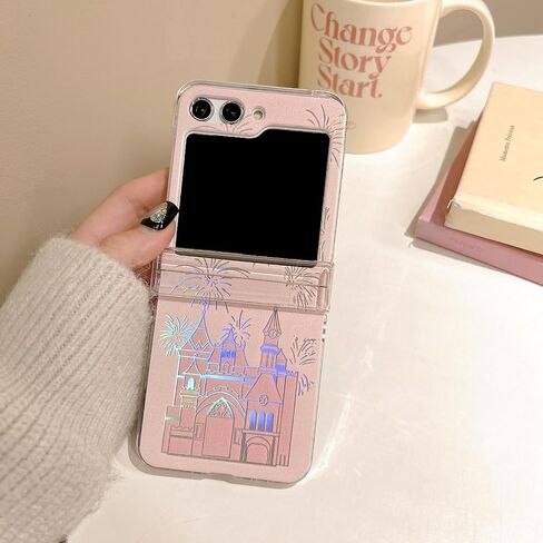 for Samsung Galaxy Z Flip 3 Cute Case Clear Cool Cartoon Bowknot Desgin Stylish Girls Women Bumper Shockproof Anti-Slip Protector Fashion Case (Bowknot, Galaxy Z Flip 3) in Saudi Arabia