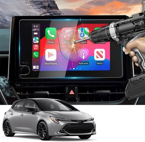 YEE PIN for 2024 Toyota Corolla Cross Hybrid/Passion X-Pack/Flame X-Pack Screen Protector 10.5 Inch Touch Screen Cover Guard Sensitive Ultra HD Clear Anti Scratch Smooth Touch Bubble-Free 2 Pack in Kuwait