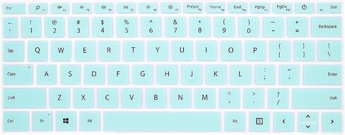 Keyboard Cover for 12.4" Surface Laptop Go 2 14" 2022 & Surface Laptop Go 2021 2020 with Touchscreen Keyboard Skin (Green) in Kuwait
