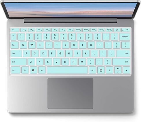 Keyboard Cover for 12.4" Surface Laptop Go 2 14" 2022 & Surface Laptop Go 2021 2020 with Touchscreen Keyboard Skin (Green) in Kuwait