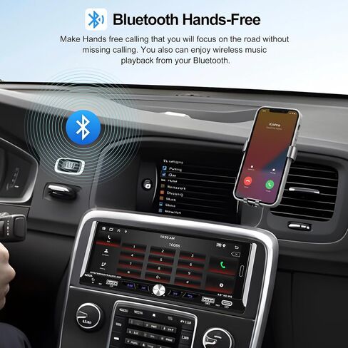 2G+64G Single Din Touchscreen Car Stereo with Wireless Apple Carplay, 6.9" IPS Android Car Radio with Android Auto GPS Navigation Backup Camera WiFi Type-C USB FM RDS Bluetooth Car Audio Receiver in Saudi Arabia