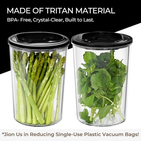 Electric Vacuum Coffee Canister - 1.5L Airtight Food Storage Container w/Pump, Patented Automatic Pressure Monitoring,One Press to Seal, Smell Proof. BPA-Free Tritan Vacuum Seal Canisters in Kuwait