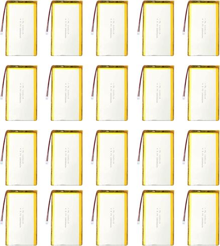 3.7V 10000mAh 1165110 Lipo Battery Rechargeable Lithium Polymer Ion Battery with PH2.0mm JST Connector in Saudi Arabia