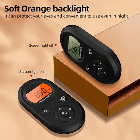UMUTOO FM Walkman Radio, 300mAh Rechargeable Portable Pocket Transistor Radio with Best Reception,LCD Digital Tuning with Backlight, Stereo Sound, Belt Clip for Jogging,Walking (Black) in Kuwait