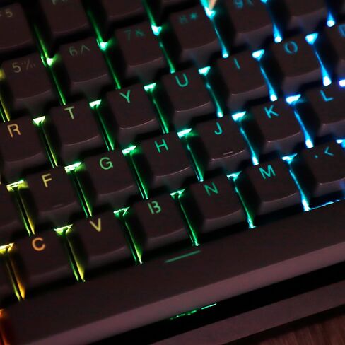 Carbon Miami PBT Double Shot Cherry Profile ANSI Backlit Keycaps for MX Mechanical Keyboard Melody 96 KBD75 68 61 87 104 Keychron(Only Keycap) (Carbon) in Saudi Arabia