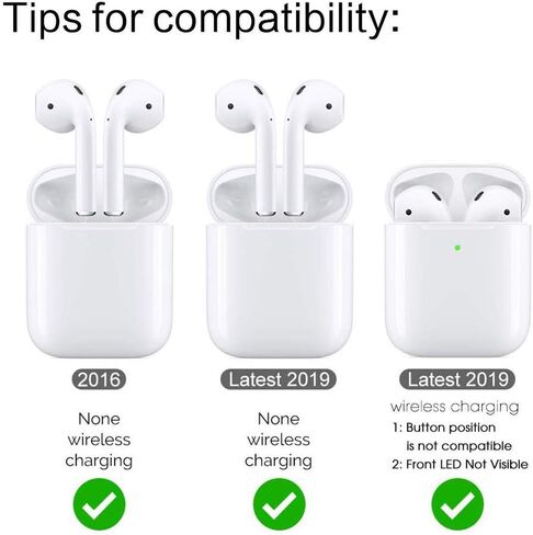 متوافق مع Airpods 2 & 1 - غطاء حماية ناعم قابل للحمل مصنوع من جل TPU المقاوم للصدمات مع سلسلة مفاتيح بمشبك حلقة تسلق (طباعة حيوان الفهد الوردي الساخن) in Saudi Arabia