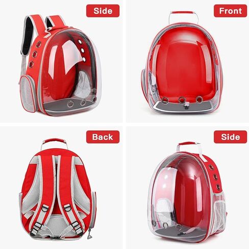 Pet Backpack Carrier with Harness Backpack for Cats, Small Dogs, Bunnies etc with Harness Included, Pet Carrier for Traveling, Walking, Hiking and Outdoor Activities (Grey) in Saudi Arabia
