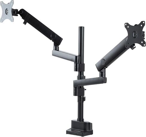 حامل مكتبي ثلاثي الشاشات من StarTech.com لما يصل إلى ثلاث شاشات مقاس 27 بوصة، VESA 75x75/100x100، تعديلات ذراع بدون أدوات in Kuwait