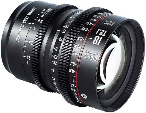 MEKE 12mm T2.5 Super 35 Prime Manual Focus Cinema Lens for EF-Mount Cine Camera Compatible with C200 C300 II, RED Komodo, BMPCC 6K, Z CAM E2-S6 BMPCC6K Pro in Saudi Arabia