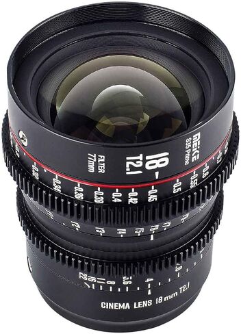 MEKE 12mm T2.5 Super 35 Prime Manual Focus Cinema Lens for EF-Mount Cine Camera Compatible with C200 C300 II, RED Komodo, BMPCC 6K, Z CAM E2-S6 BMPCC6K Pro in Saudi Arabia