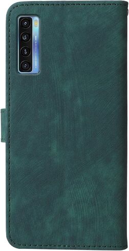 حافظة هاتف TCL 20 5G / TCL 20S مع واقي شاشة [RFID] حامل بطاقات جلدي قابل للطي بمسند للرجال والنساء حافظة هاتف محمول لـ TCL 20 S 5G TCL20 أزرق in Kuwait