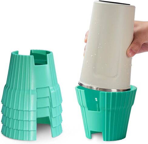 TATAANTY Water Bottle Drying Rack Faster Drying Rack for Stanley Cup Accessories Two-Sided Plastic Water Bottle Dryer Stand for Cup Wine Glass Coffee Mug (2 Pack) in Saudi Arabia