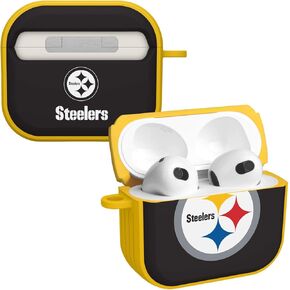 GAME TIME Pittsburgh Steelers HDX Case Cover Compatible with Apple AirPods Gen 3 (Classic)