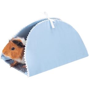 Guinea Pig Tunnel Hideout,Guinea Pig Tunnel Bed with Cooling Mat,Guinea Pig Accessories Toys for Ferret Bunny Hamster Sleeping Hiding