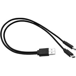 (8 Inch, 2 in 1) USB C and USB C Splitter Cable Type A to USB C Charging Cord