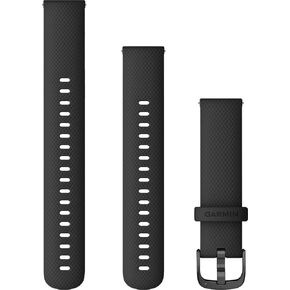 Garmin Quick Release Accessory Band 18 mm- Black with Slate Hardware (010-12932-01)